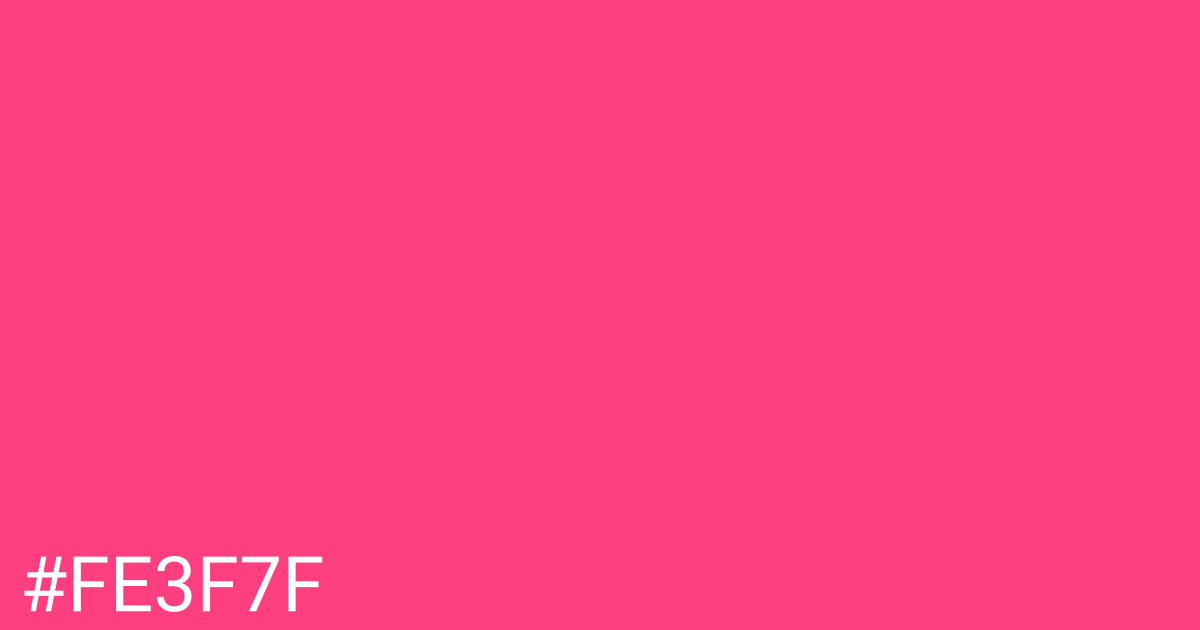 Hex color #fe3f7f graphic