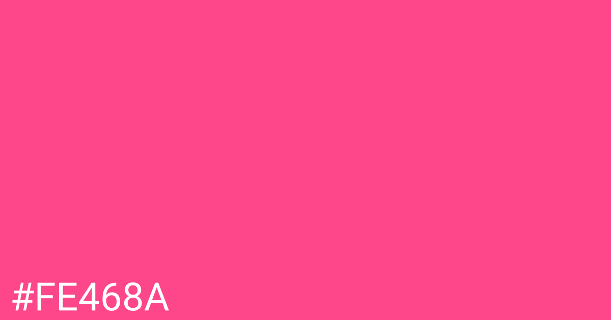 Hex color #fe468a graphic
