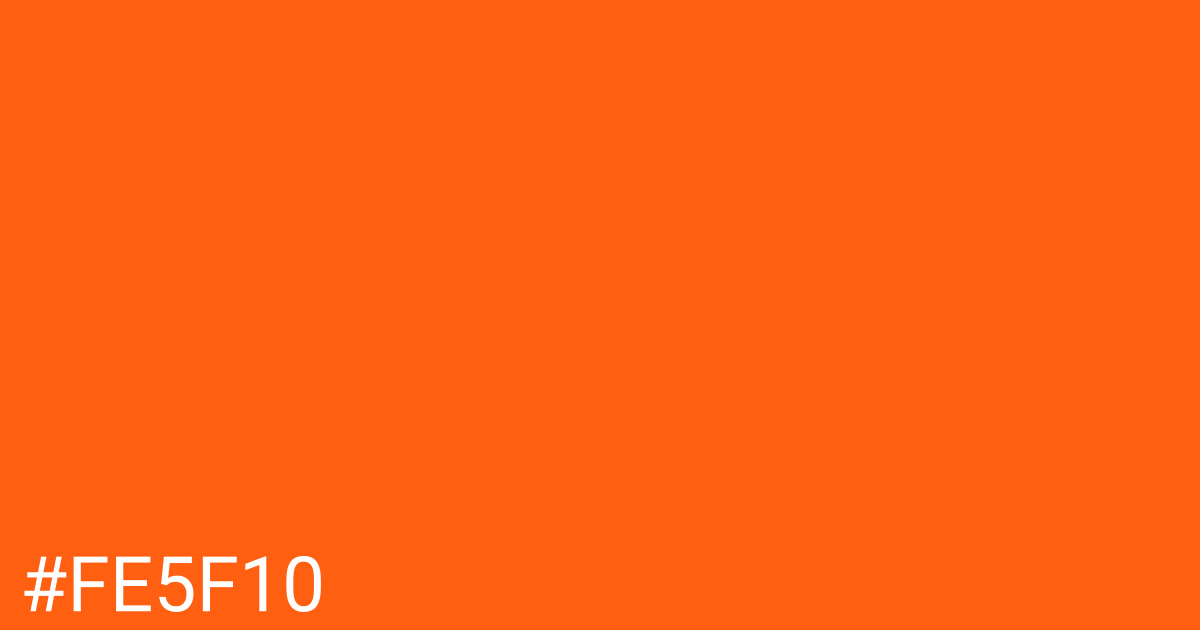 Hex color #fe5f10 graphic