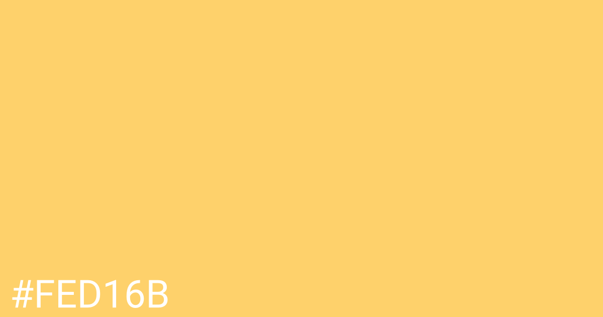 Hex color #fed16b graphic