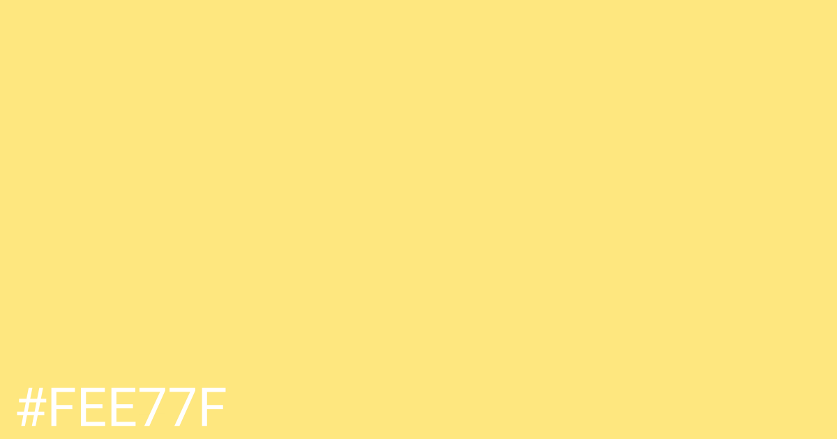 Hex color #fee77f graphic