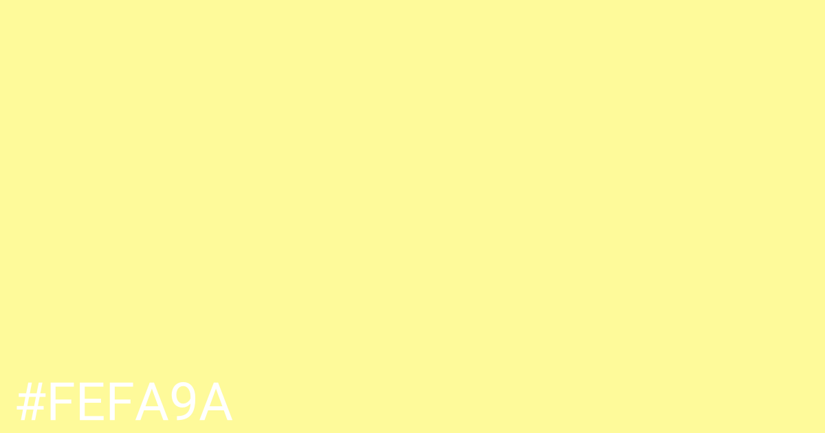 Hex color #fefa9a graphic