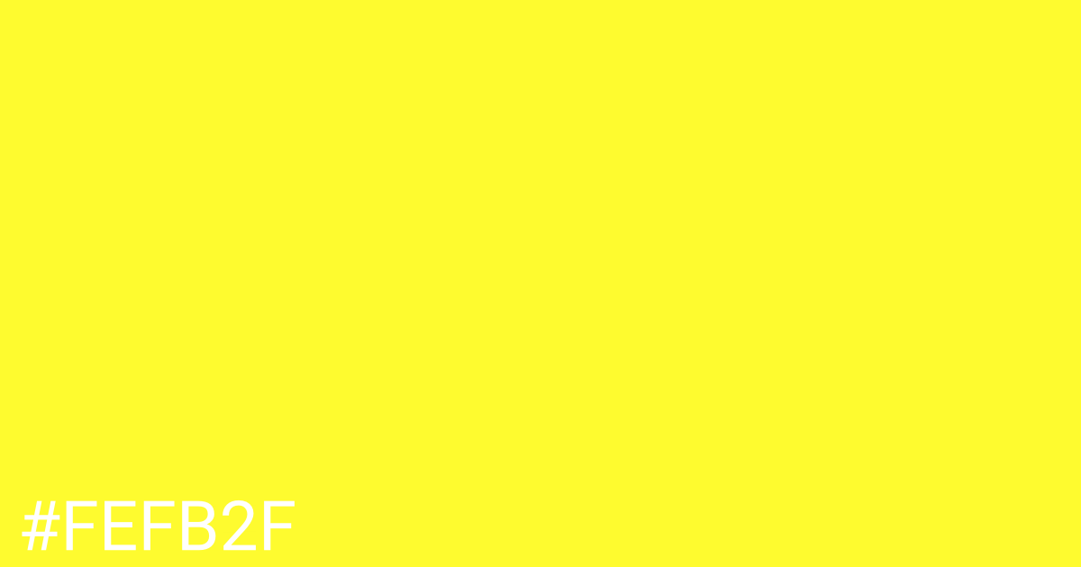 Hex color #fefb2f graphic