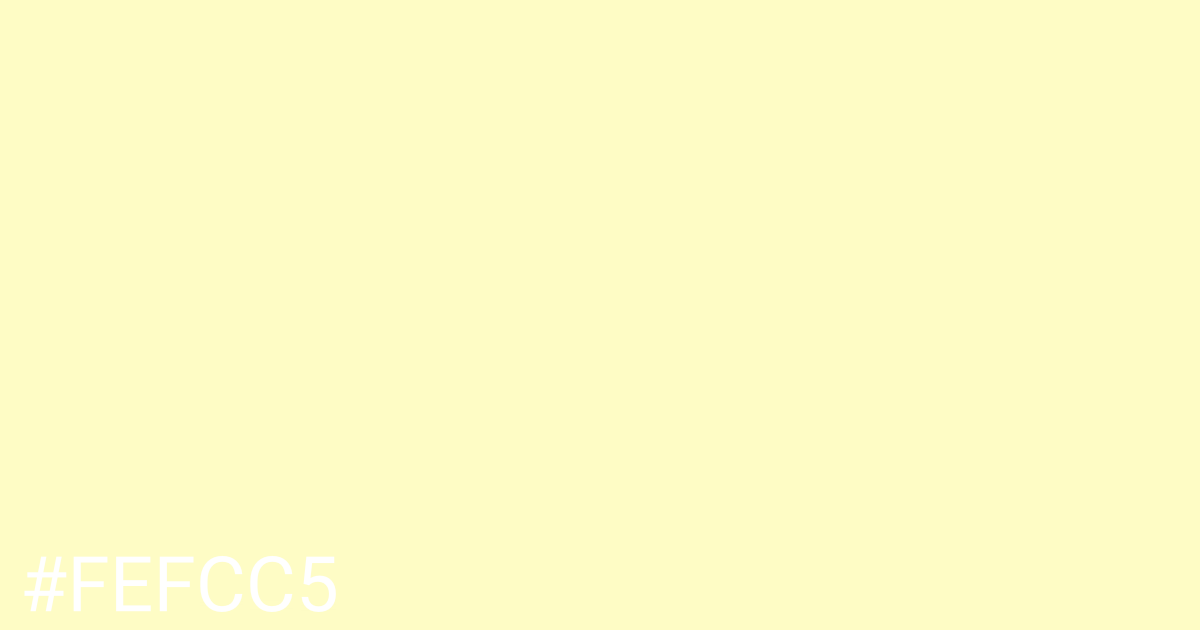 Hex color #fefcc5 graphic