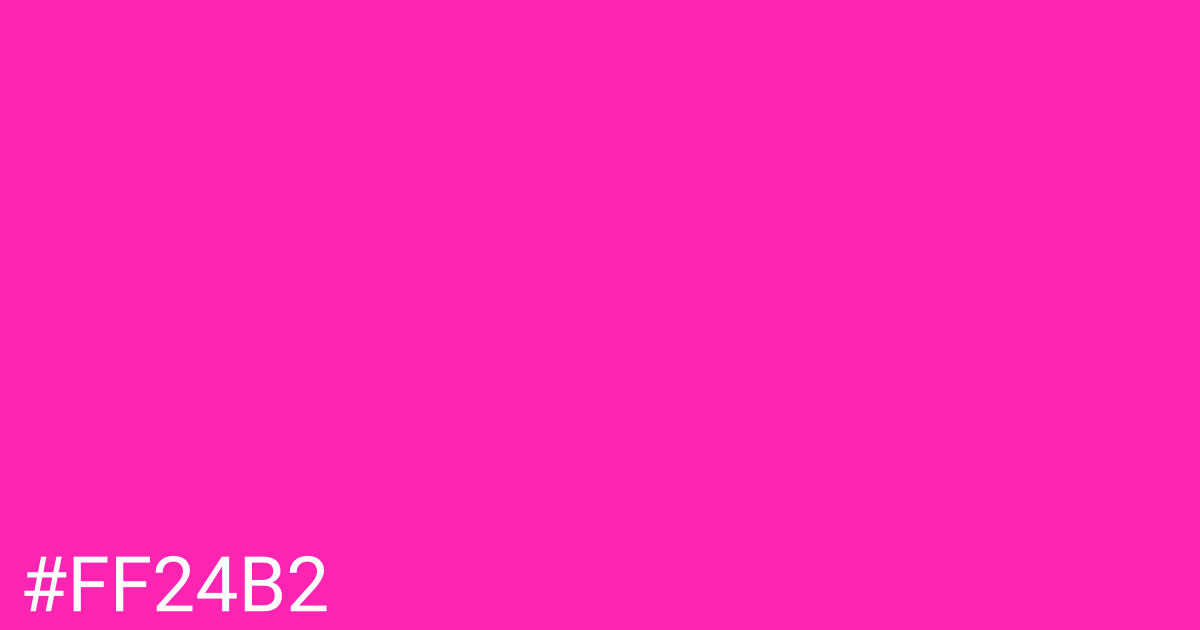 Hex color #ff24b2 graphic