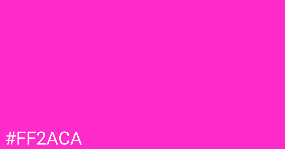 Hex color #ff2aca graphic