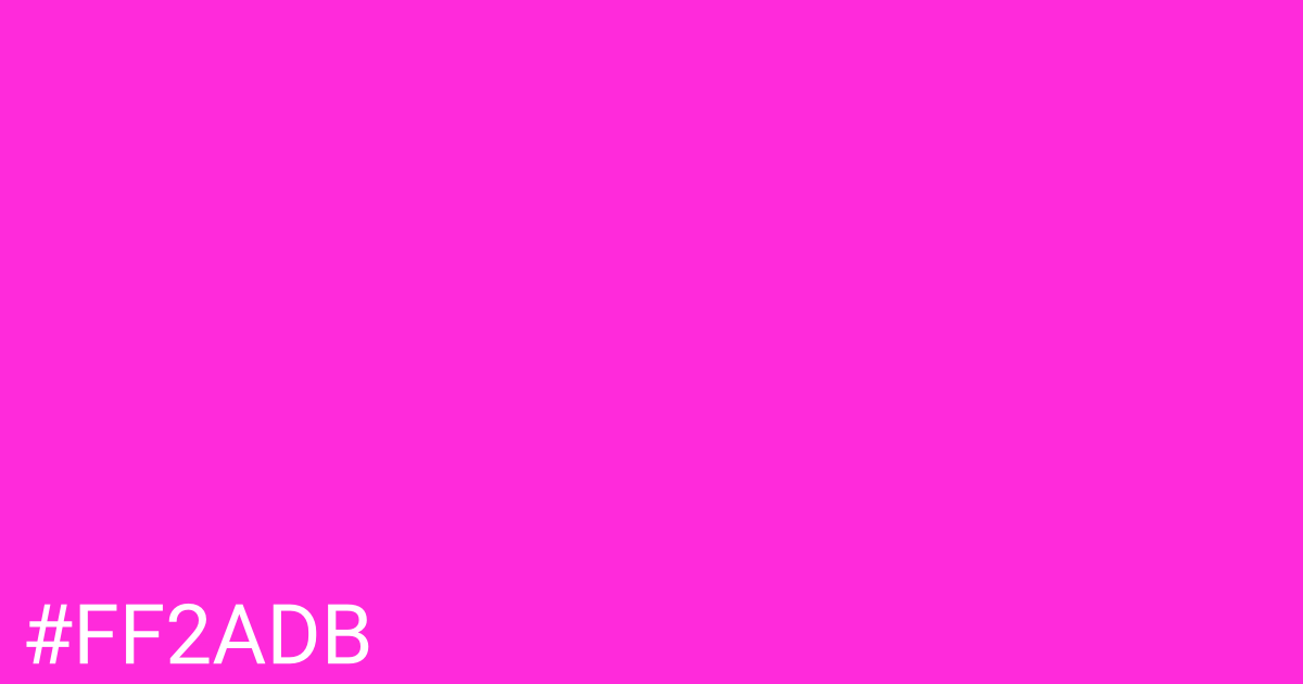 Hex color #ff2adb graphic