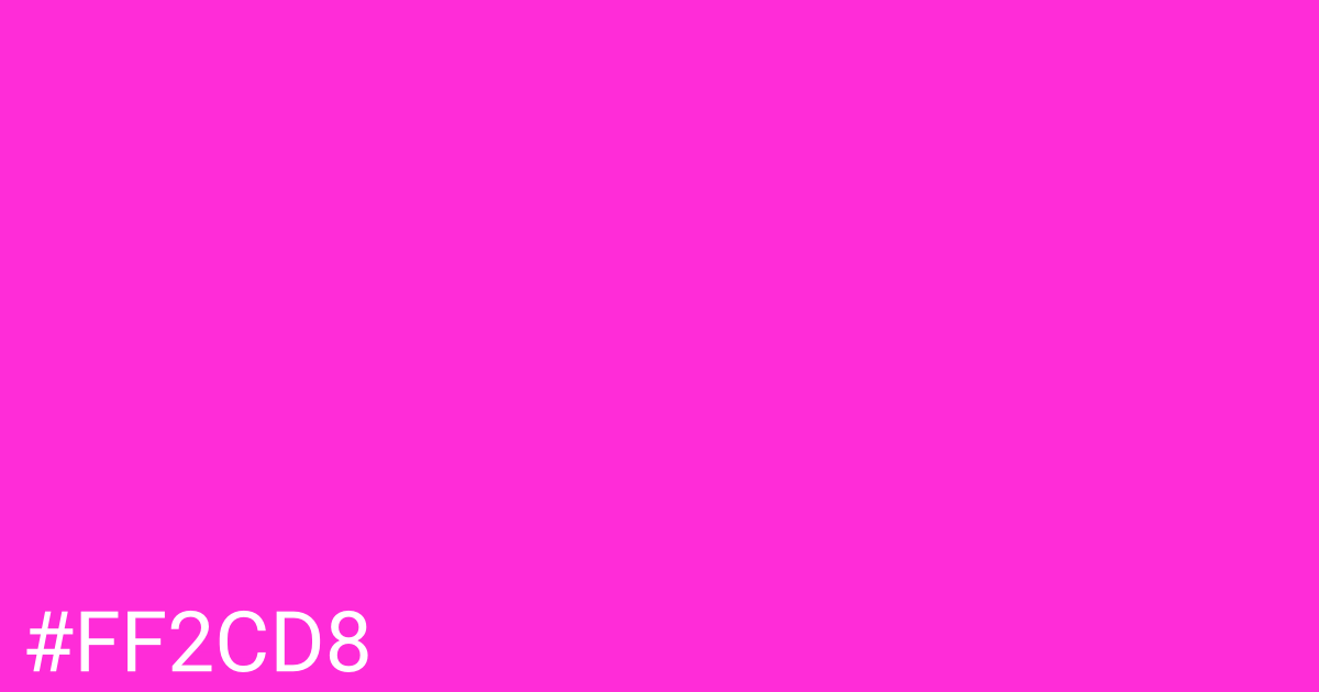 Hex color #ff2cd8 graphic