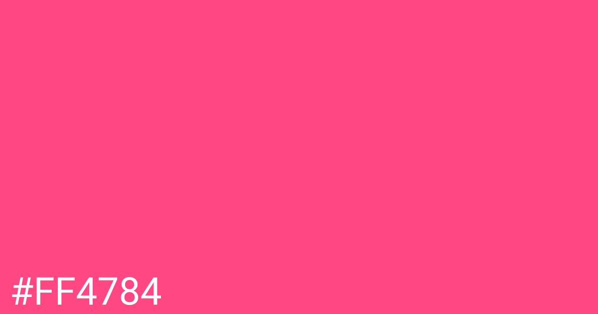 Hex color #ff4784 graphic