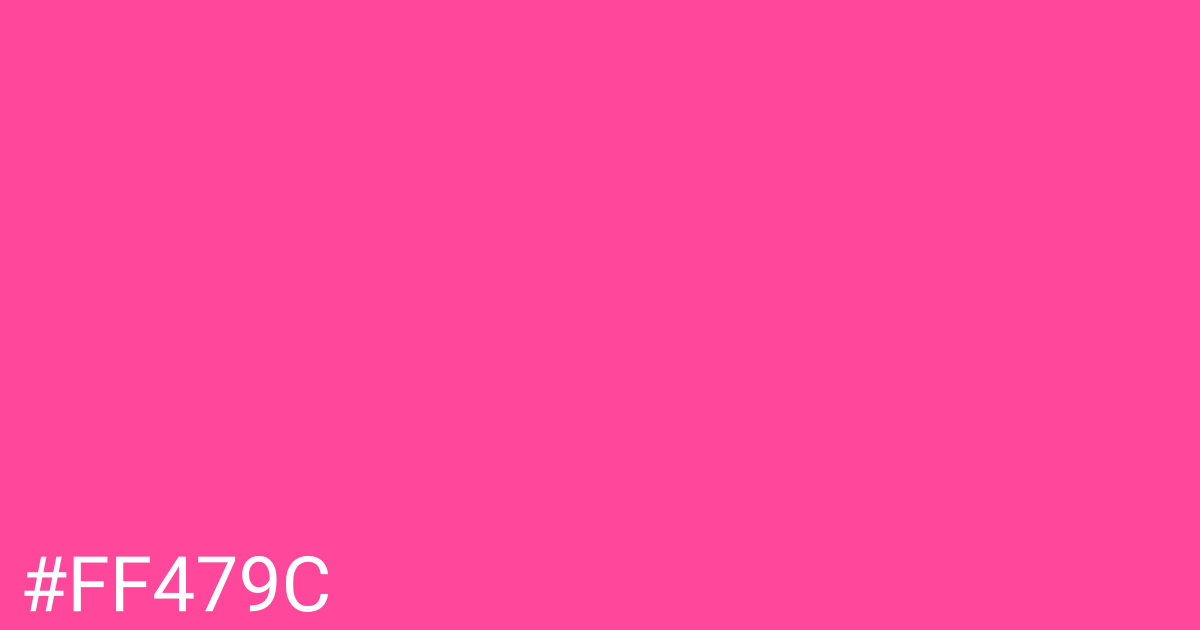 Hex color #ff479c graphic