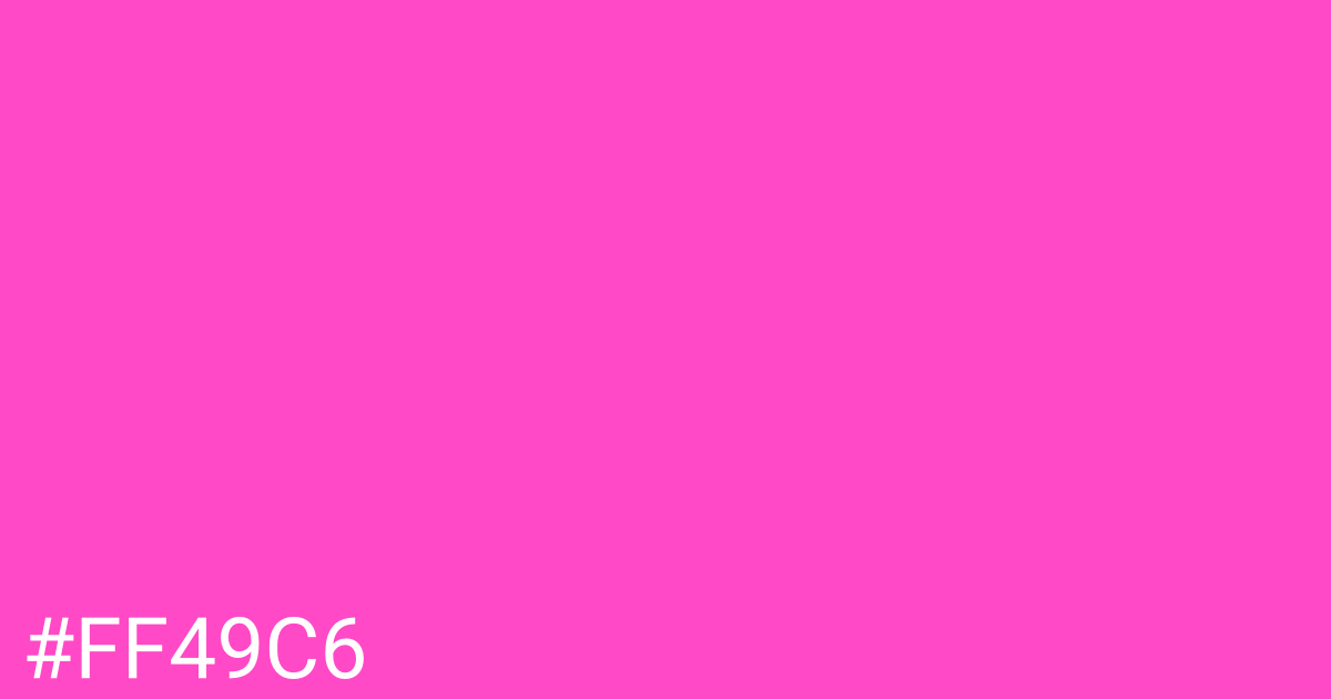 Hex color #ff49c6 graphic