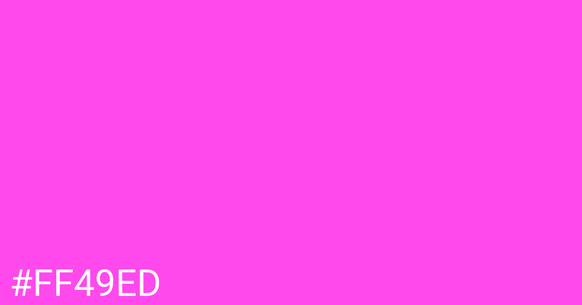 Hex color #ff49ed graphic