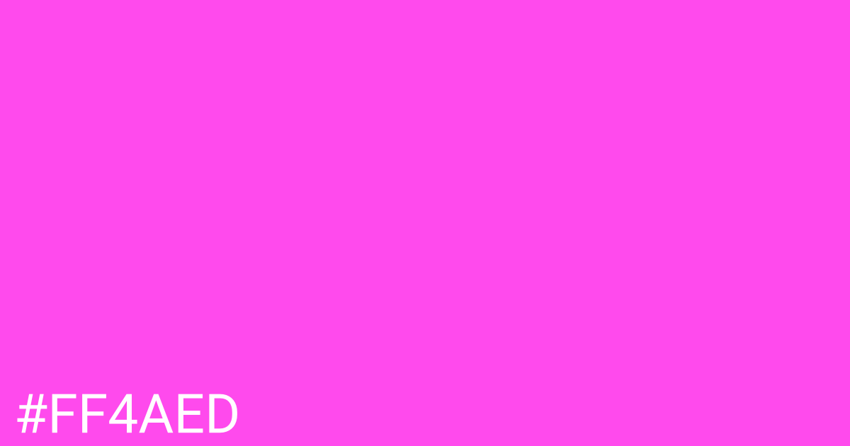 Hex color #ff4aed graphic