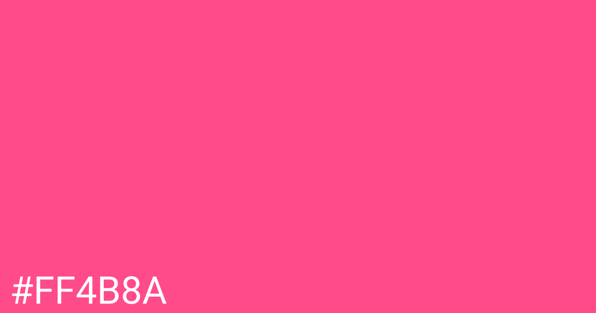Hex color #ff4b8a graphic