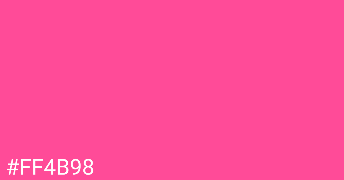 Hex color #ff4b98 graphic