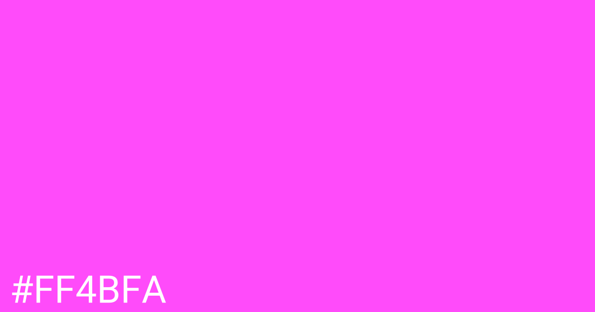 Hex color #ff4bfa graphic