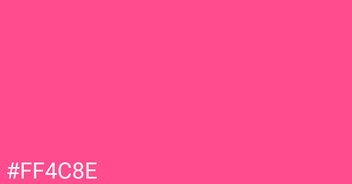 Hex color #ff4c8e graphic