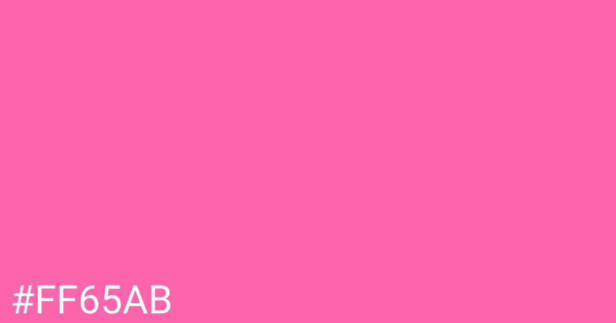 Hex color #ff65ab graphic