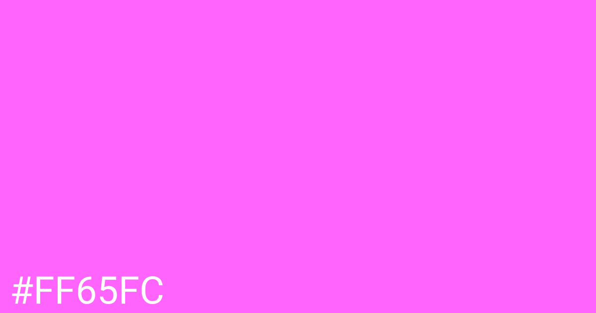 Hex color #ff65fc graphic