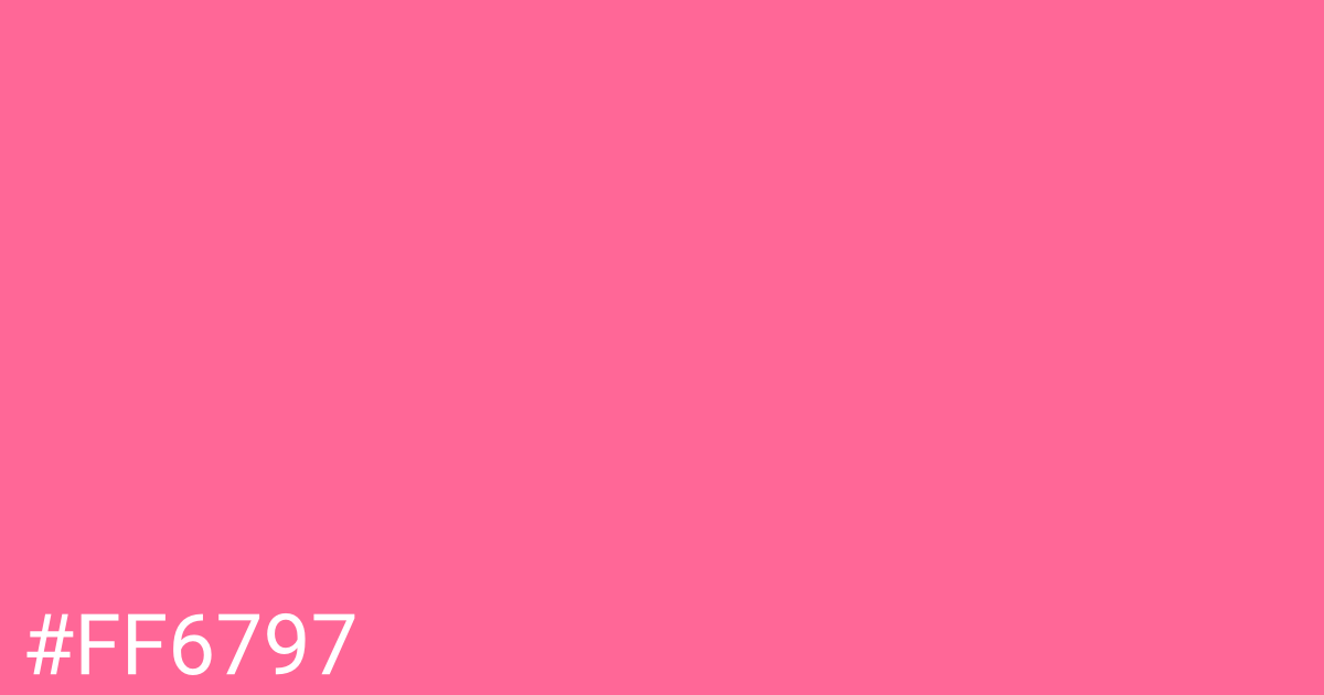 Hex color #ff6797 graphic