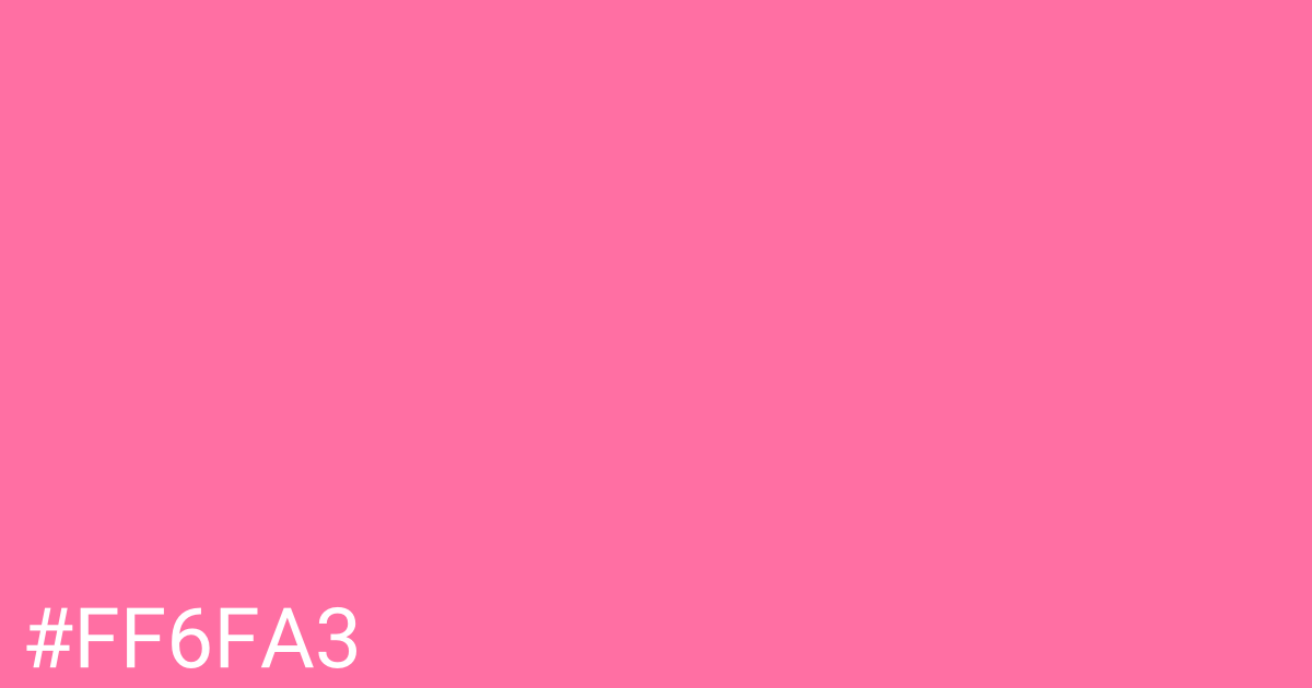 Hex color #ff6fa3 graphic