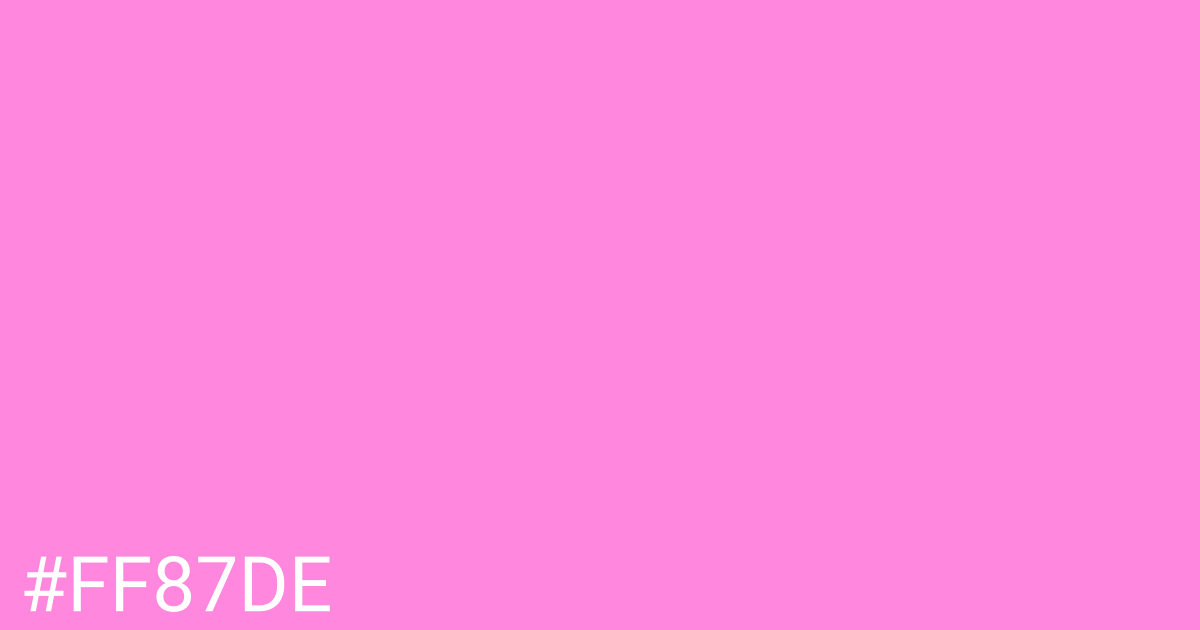 Hex color #ff87de graphic