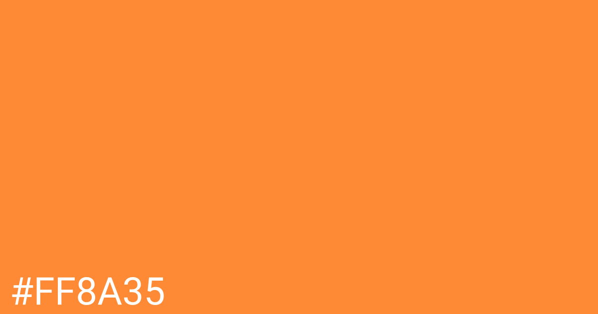 Hex color #ff8a35 graphic