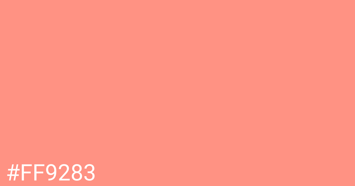 Hex color #ff9283 graphic