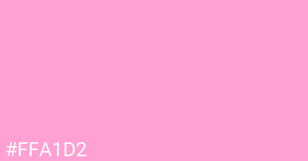 Hex color #ffa1d2 graphic