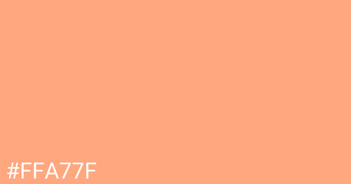 Hex color #ffa77f graphic