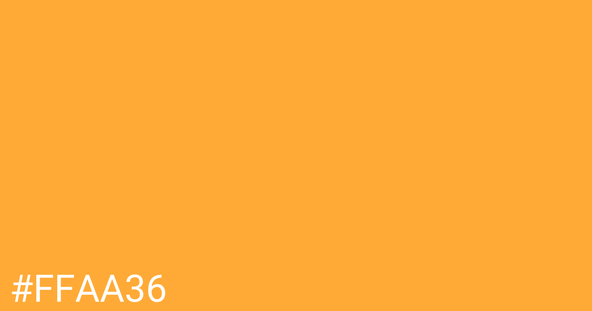 Hex color #ffaa36 graphic