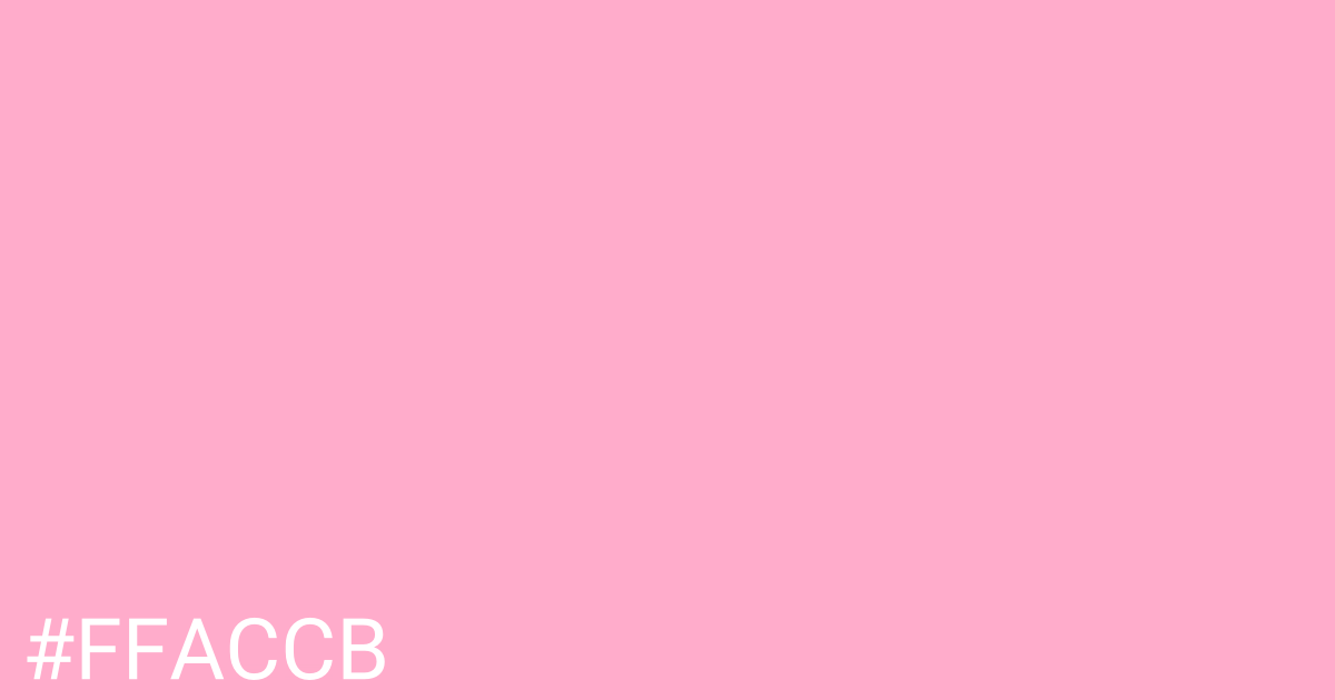 Hex color #ffaccb graphic