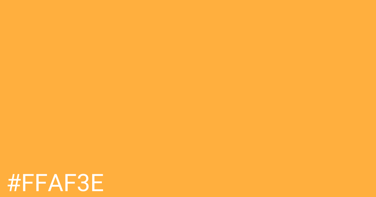 Hex color #ffaf3e graphic