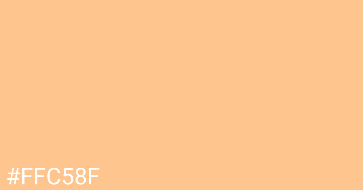 Hex color #ffc58f graphic