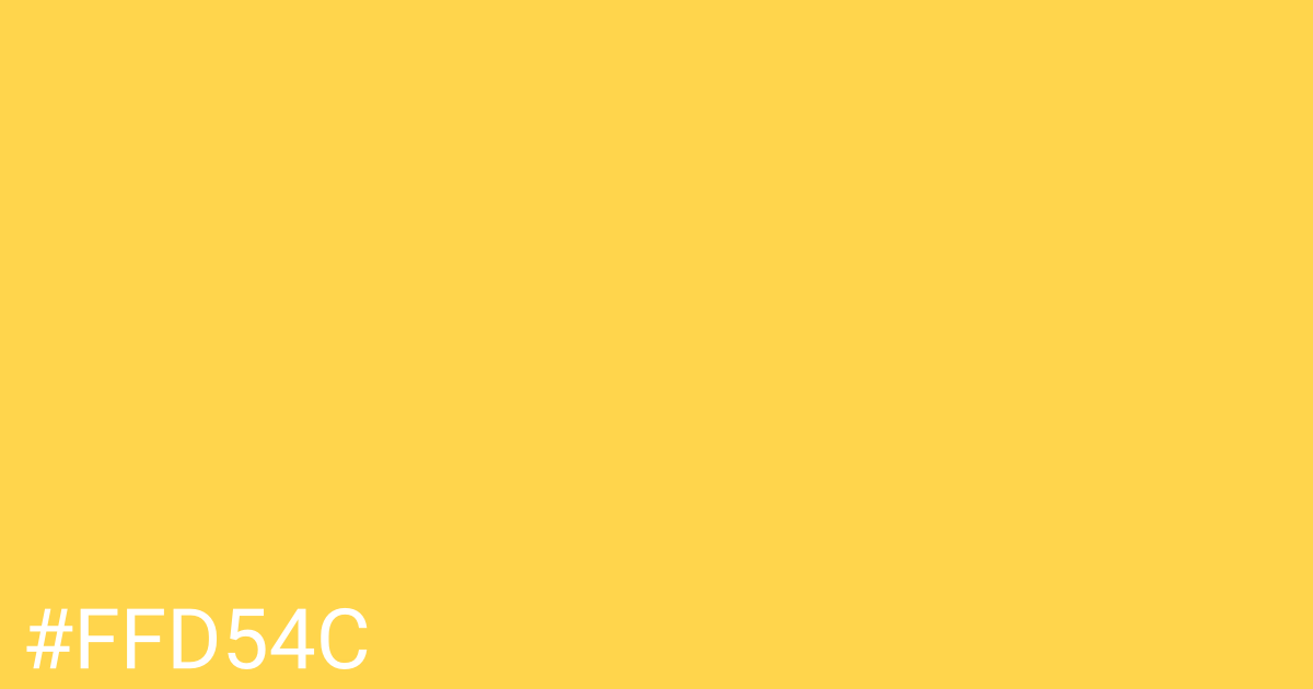 Hex color #ffd54c graphic