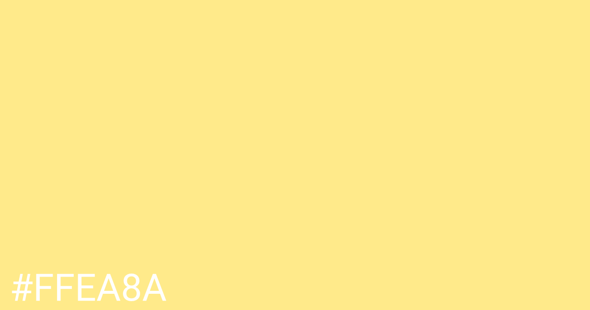 Hex color #ffea8a graphic